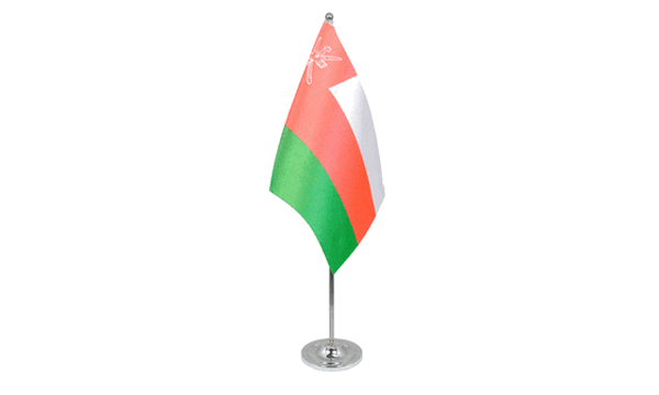 Oman Satin Table Flag